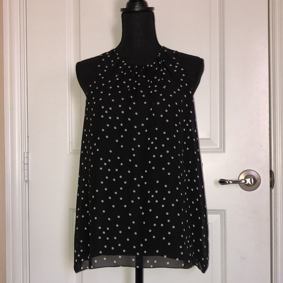 Vince Camuto Polka Dot Sleeveless Top Size Small - Picture 3 of 12